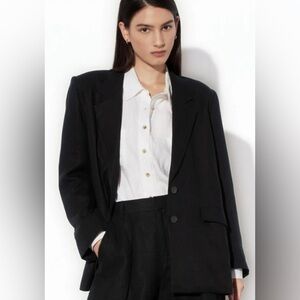 Mara Hoffman Black Tatum Blazer